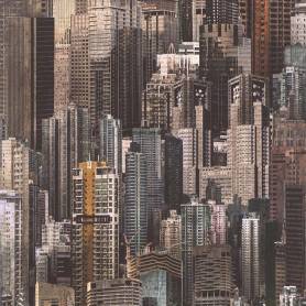 Papier peint New York Building multicouleurs - Ref 51192407