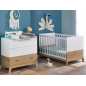 Chambre à coucher pour bébé Archipel - Bois MDF stratifié - Chêne et blanc Chambre à coucher pour bébé Archipel - Bois MDF stratifié - Chêne et blanc
