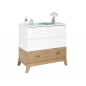 Chambre à coucher pour bébé Archipel - Bois MDF stratifié - Chêne et blanc Chambre à coucher pour bébé Archipel - Bois MDF stratifié - Chêne et blanc