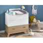 Chambre à coucher pour bébé Archipel - Bois MDF stratifié - Chêne et blanc Chambre à coucher pour bébé Archipel - Bois MDF stratifié - Chêne et blanc