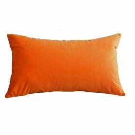 Coussin rectangulaire décoratif - Velours - 50/30cm - Orange