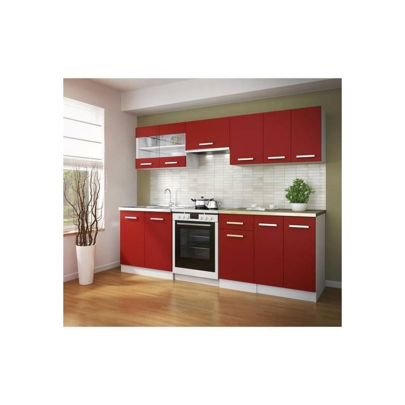 Ultra cuisine complète Rouge Mat Ultra cuisine complète Rouge Mat