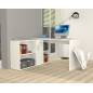 Bureau Blanc avec retour 120*75*60cm Bureau Blanc avec retour 120*75*60cm