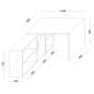 Bureau Blanc avec retour 120*75*60cm Bureau Blanc avec retour 120*75*60cm