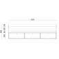 Chambre à coucher pour enfant Skander - Bois MDF stratifié - Blanc, chêne Chambre à coucher pour enfant Skander - Bois MDF stratifié - Blanc, chêne