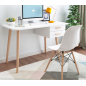 Bureau scandinave blanc avec deux tiroires Bureau scandinave blanc avec deux tiroires