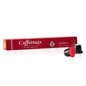 CAFFEITALIA ARABICA - Paquet de 10 capsules compatibles Nespresso
