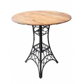 Table haute vintage style industriel - 110*80 cm 