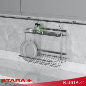 Porte assiette et verre S-4018-C + tube 80cm et 2 support STARAX