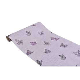 Papier Peint - Butterfiles Pink - 5.3m² - Rouleau standard : 10,05 x 0,53 mètres