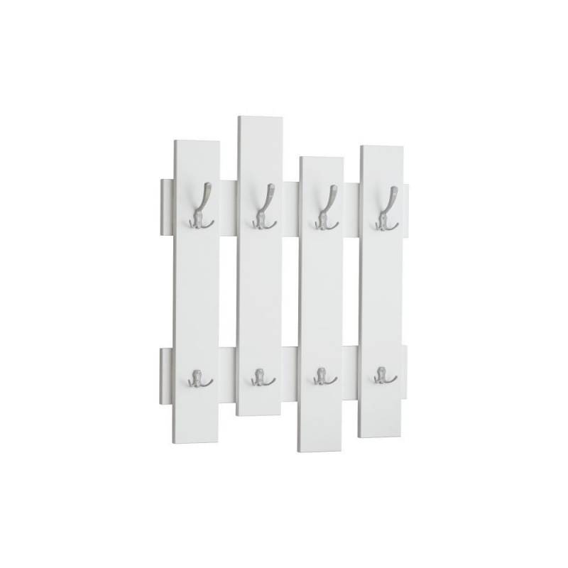 Porte manteaux - 80*70 cm - Bois MDF stratifié - blanc Porte manteaux - 80*70 cm - Bois MDF stratifié - blanc