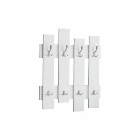 Porte manteaux - 80*70 cm - Bois MDF stratifié - blanc
