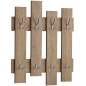 Porte manteaux - 80*70 cm - Bois MDF stratifié - chêne 
