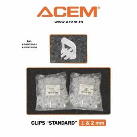 "ACEM"   1200 Clips Bases - Croisillon Auto nivelant Pro 2mm