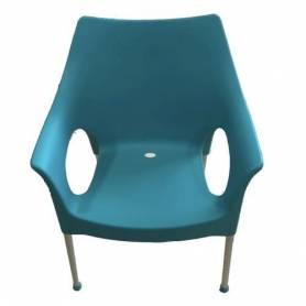 Sofpince Lot de 4 chaises - Rio - bleu