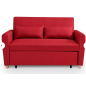 Fauteuil convertible Laura- 120*190 - Rouge Fauteuil convertible Laura- 120*190 - Rouge