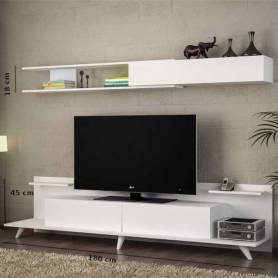 Meuble tv  NILE-180*45*35cm-Blanc