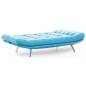Ensemble canapé et fauteuil convertible MISA-Bleu Ciel