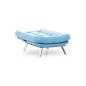 Ensemble canapé et fauteuil convertible MISA-Bleu Ciel