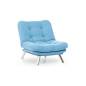 Ensemble canapé et fauteuil convertible MISA-Bleu Ciel
