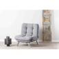 ENSEMBLE CANAPÉ ET FAUTEUIL CONVERTIBLE MISA-Gris 