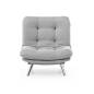 ENSEMBLE CANAPÉ ET FAUTEUIL CONVERTIBLE MISA-Gris 