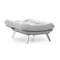 ENSEMBLE CANAPÉ ET FAUTEUIL CONVERTIBLE MISA-Gris 