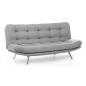 ENSEMBLE CANAPÉ ET FAUTEUIL CONVERTIBLE MISA-Gris 