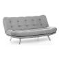 ENSEMBLE CANAPÉ ET FAUTEUIL CONVERTIBLE MISA-Gris 