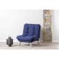 ENSEMBLE CANAPÉ ET FAUTEUIL CONVERTIBLE MISA-BLEU