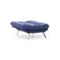 ENSEMBLE CANAPÉ ET FAUTEUIL CONVERTIBLE MISA-BLEU