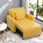 FAUTEUIL CONVERTIBLE COSY- 90*190 - JAUNE FAUTEUIL CONVERTIBLE COSY- 90*190 - JAUNE