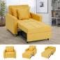 FAUTEUIL CONVERTIBLE COSY- 90*190 - JAUNE FAUTEUIL CONVERTIBLE COSY- 90*190 - JAUNE