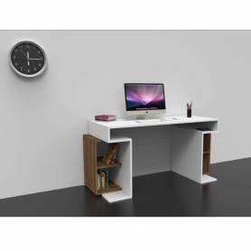 Bureau enfant -120*80*50cm-Blanc & marron