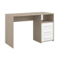 Bureau enfant avec 3 tiroirs et 1 niche-chêne et blanc Bureau enfant avec 3 tiroirs et 1 niche-chêne et blanc