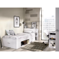 Lit enfant KAISER-Blanc-90*190cm Lit enfant KAISER-Blanc-90*190cm