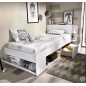 Lit enfant KAISER-Blanc-90*190cm Lit enfant KAISER-Blanc-90*190cm