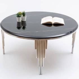 Table Basse Ronde / inox Style Moderne et chic