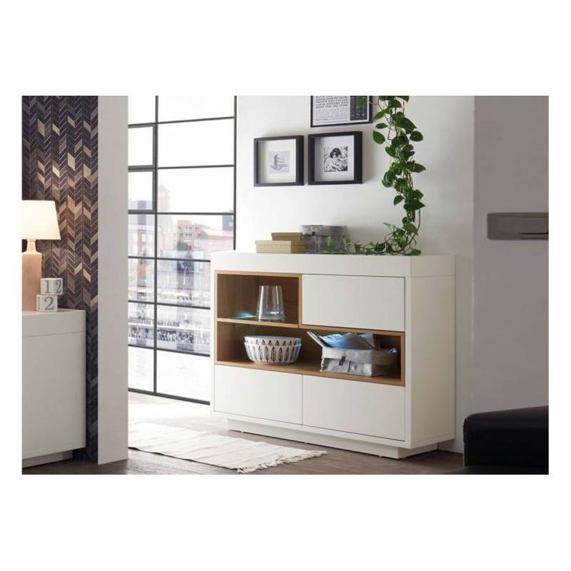 Meuble d'entrée  Merry - 100*82*40 cm - Bois MDF Stratifié - Blanc