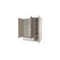 Chambre à coucher complète pour enfant - Bois MDF Stratifie  - Chêne, Blanc