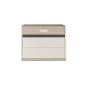 Chambre à coucher complète pour enfant - Bois MDF Stratifie  - Chêne, Blanc