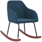 Chaise à bascule Rocking chair - Bleu L53 x P75 x H76 cm Chaise à bascule Rocking chair - Bleu L53 x P75 x H76 cm