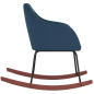 Chaise à bascule Rocking chair - Bleu L53 x P75 x H76 cm Chaise à bascule Rocking chair - Bleu L53 x P75 x H76 cm