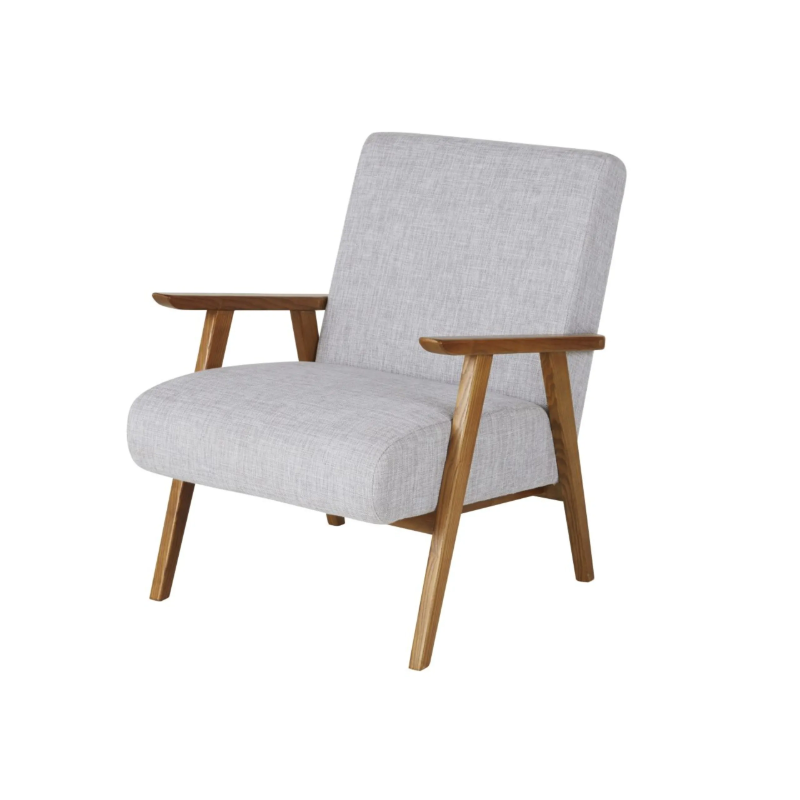 Fauteuil Vintage - Gris clair H1m00cm x L70cm xP70cm