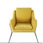 Fauteuil Eva - Jaune 68 cm* 85 cm * 76cm Fauteuil Eva - Jaune 68 cm* 85 cm * 76cm