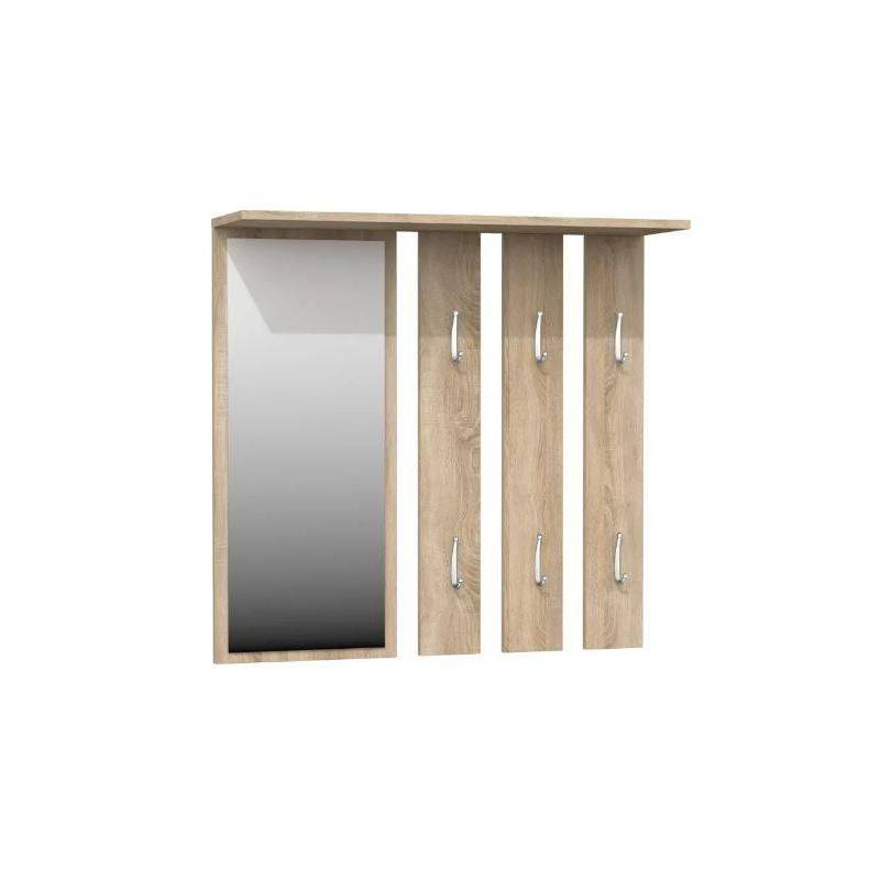 Meuble d'entrée Porte-Manteau Opal - CHÊNE H82 cm * P15 cm * L85 cm Meuble d'entrée Porte-Manteau Opal - CHÊNE H82 cm * P15 cm * L85 cm