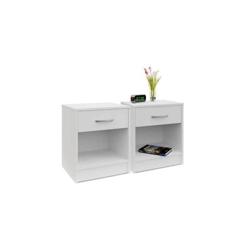 deux Table de chevet  blanc