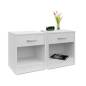 deux Table de chevet  blanc