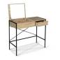 Coiffeuse LUIS avec miroir design industriel  L.83cm x P40cm x H.75 cm