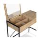 Coiffeuse LUIS avec miroir design industriel  L.83cm x P40cm x H.75 cm